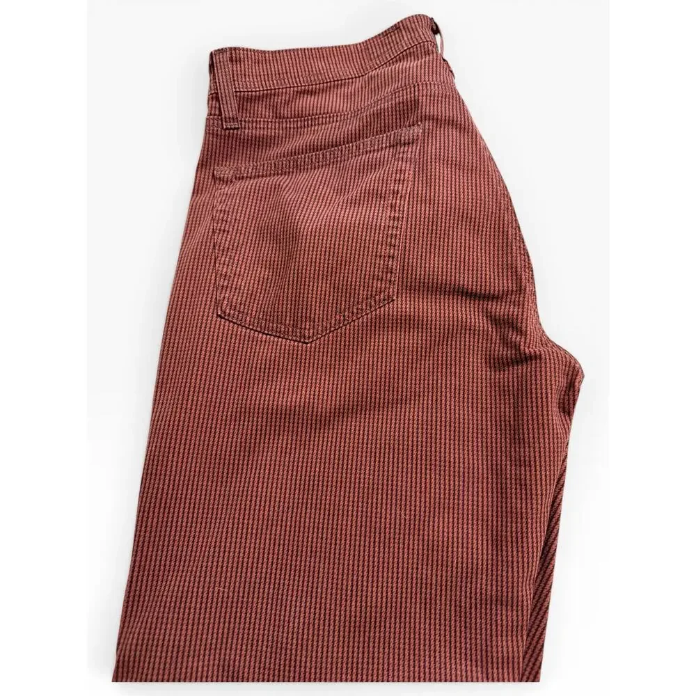 AG Tellis Modern Slim Jeans 34x34 Red Houndstooth Stretch